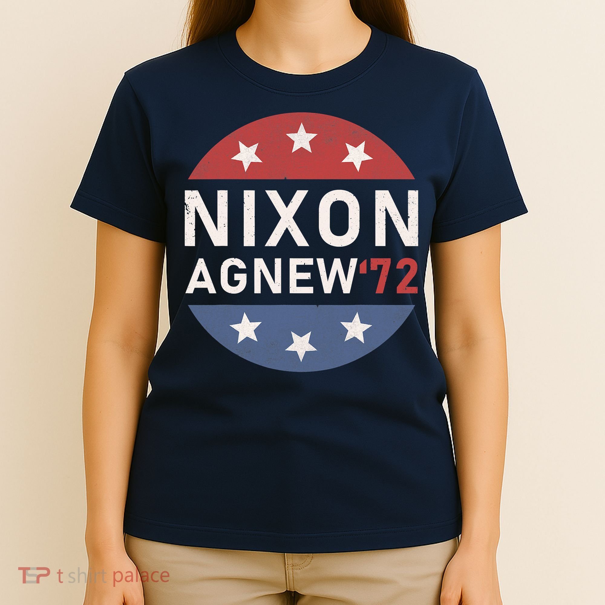 RICHARD NIXON AGNEW NIXON 1972 ELECTION CAMPAIGN T-Shirt