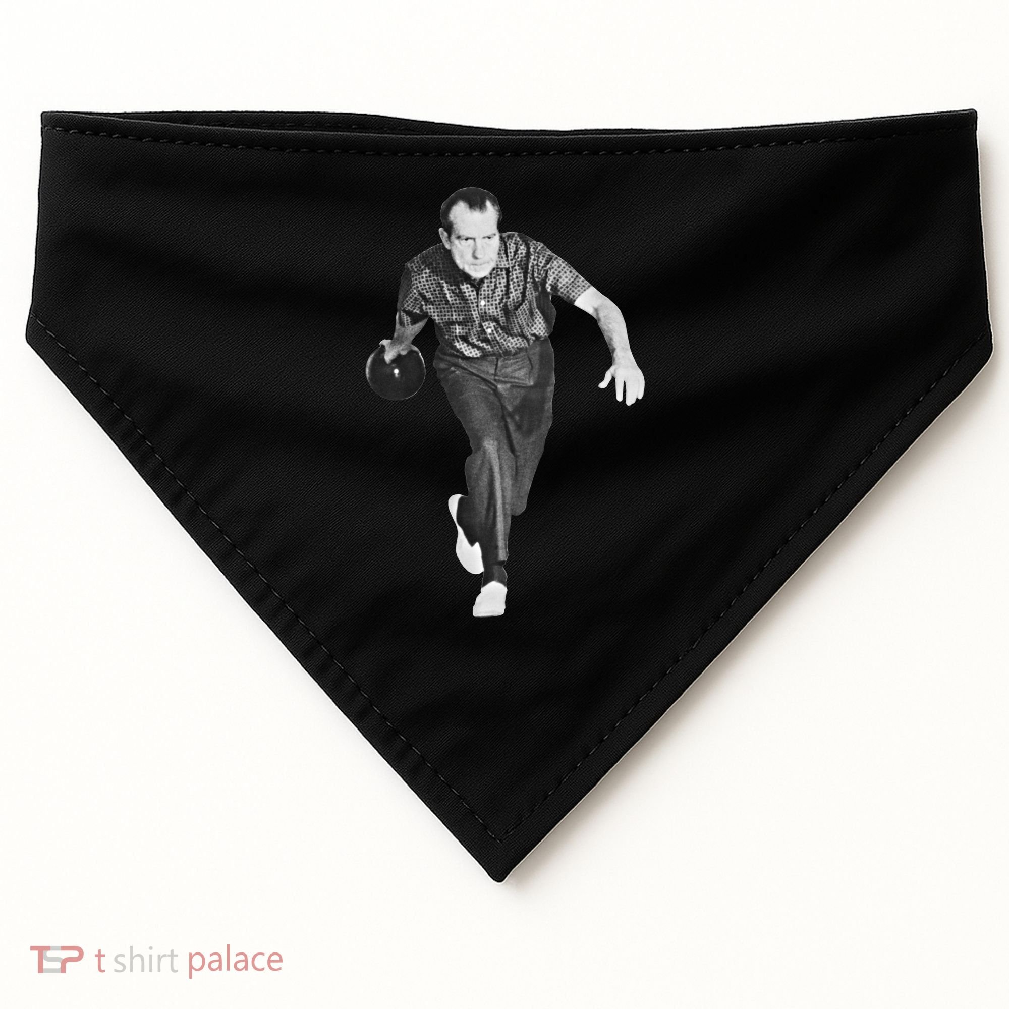 Richard Nixon Bowling Great Gift USA-Made Doggie Bandana