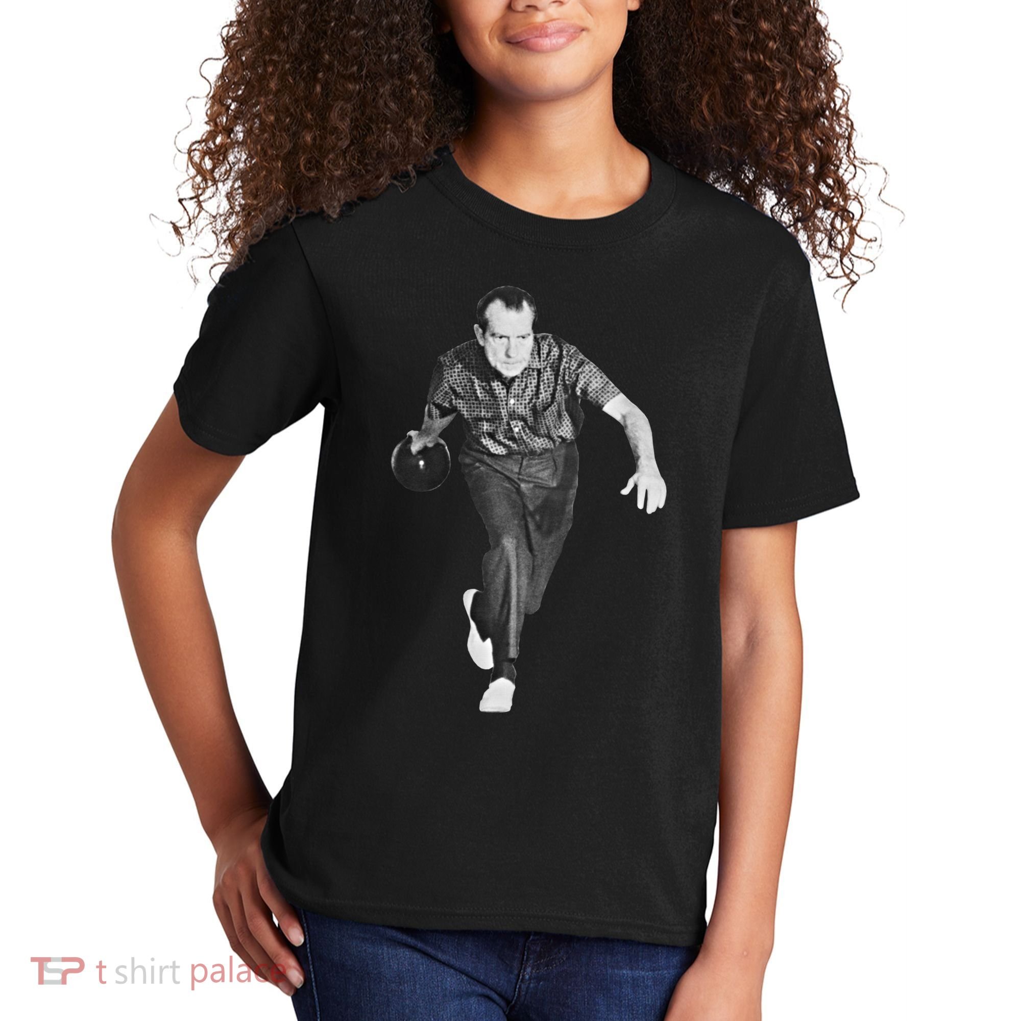 Richard Nixon Bowling Great Gift Kids T-Shirt