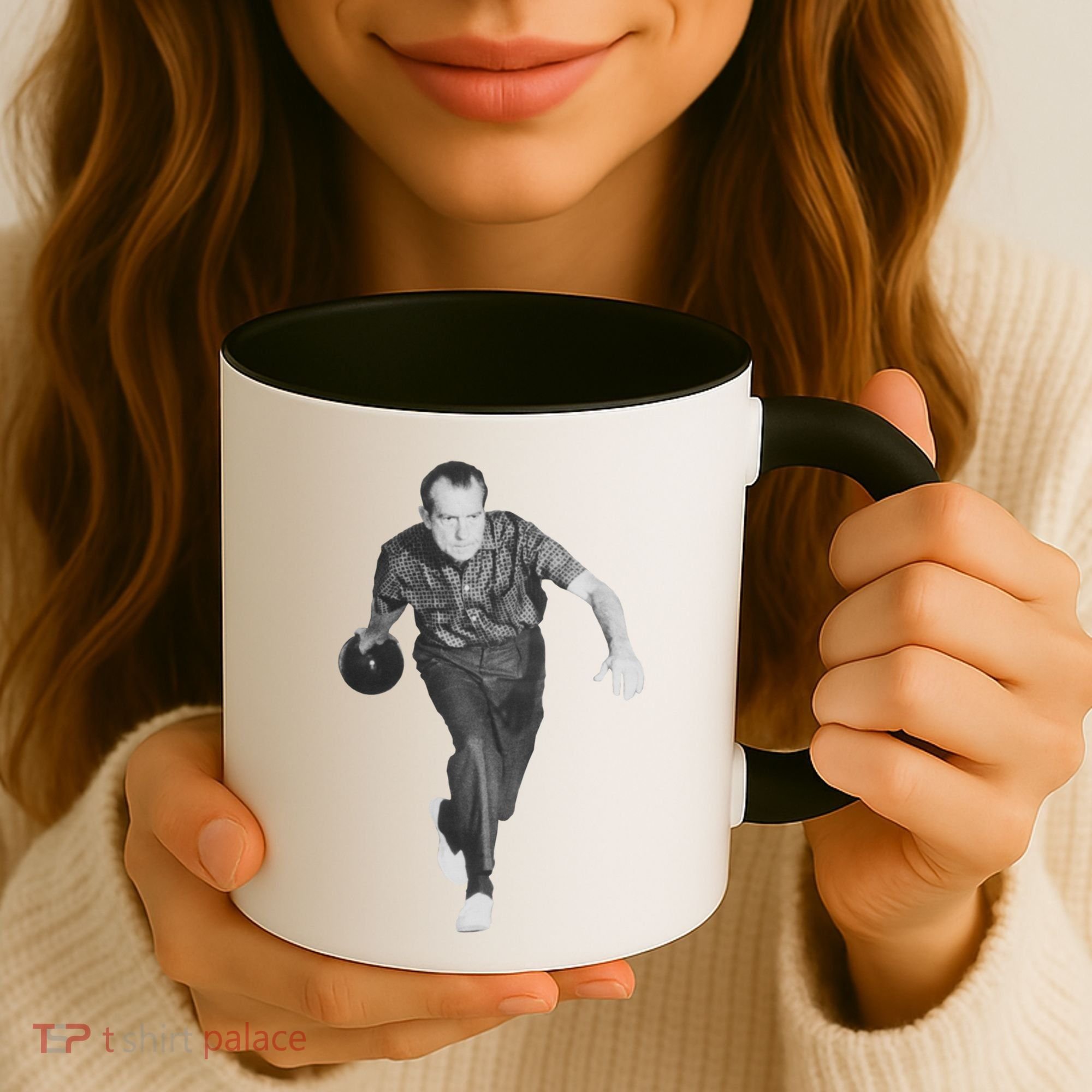 Richard Nixon Bowling Gift Coffee Mug