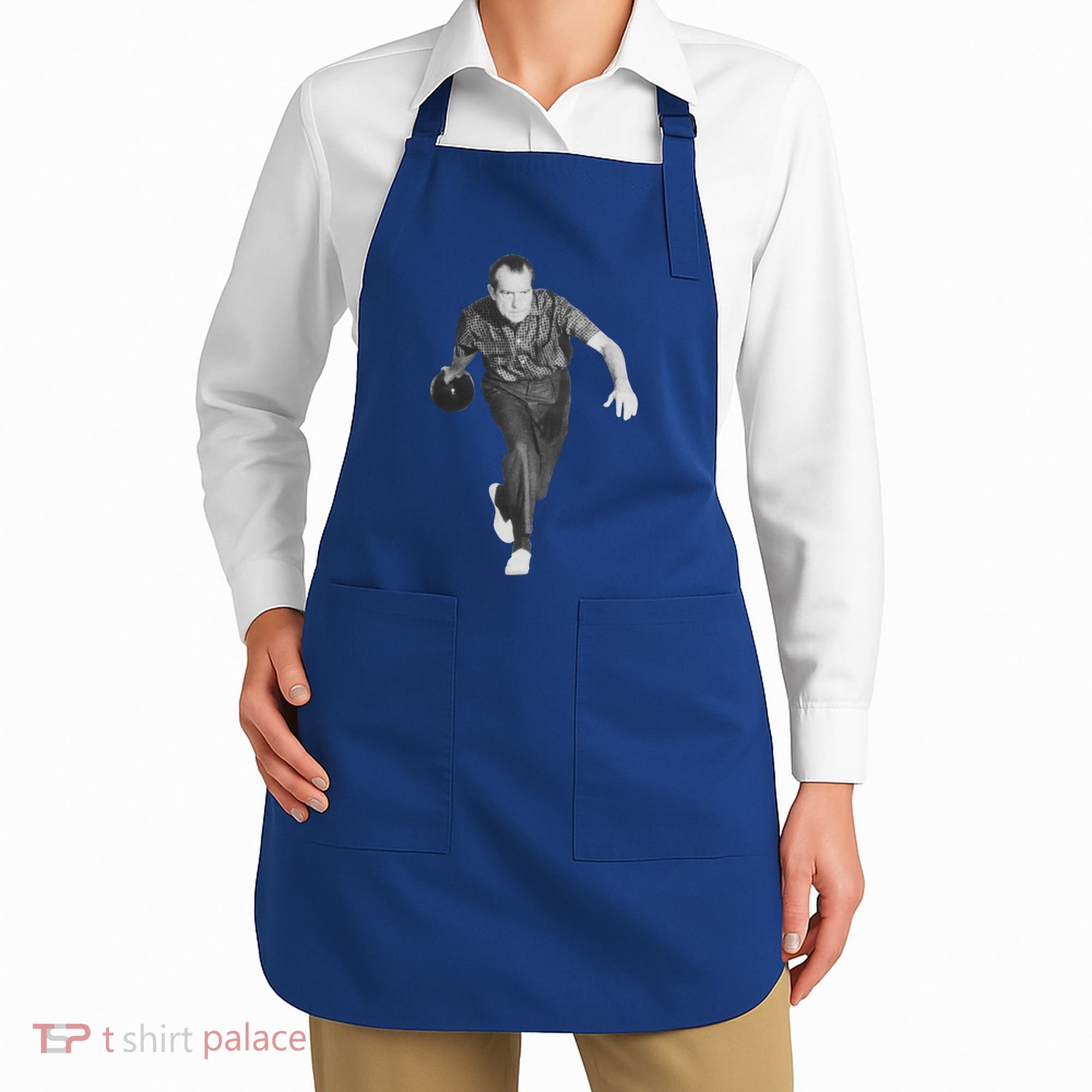 Richard Nixon Bowling Gift Apron
