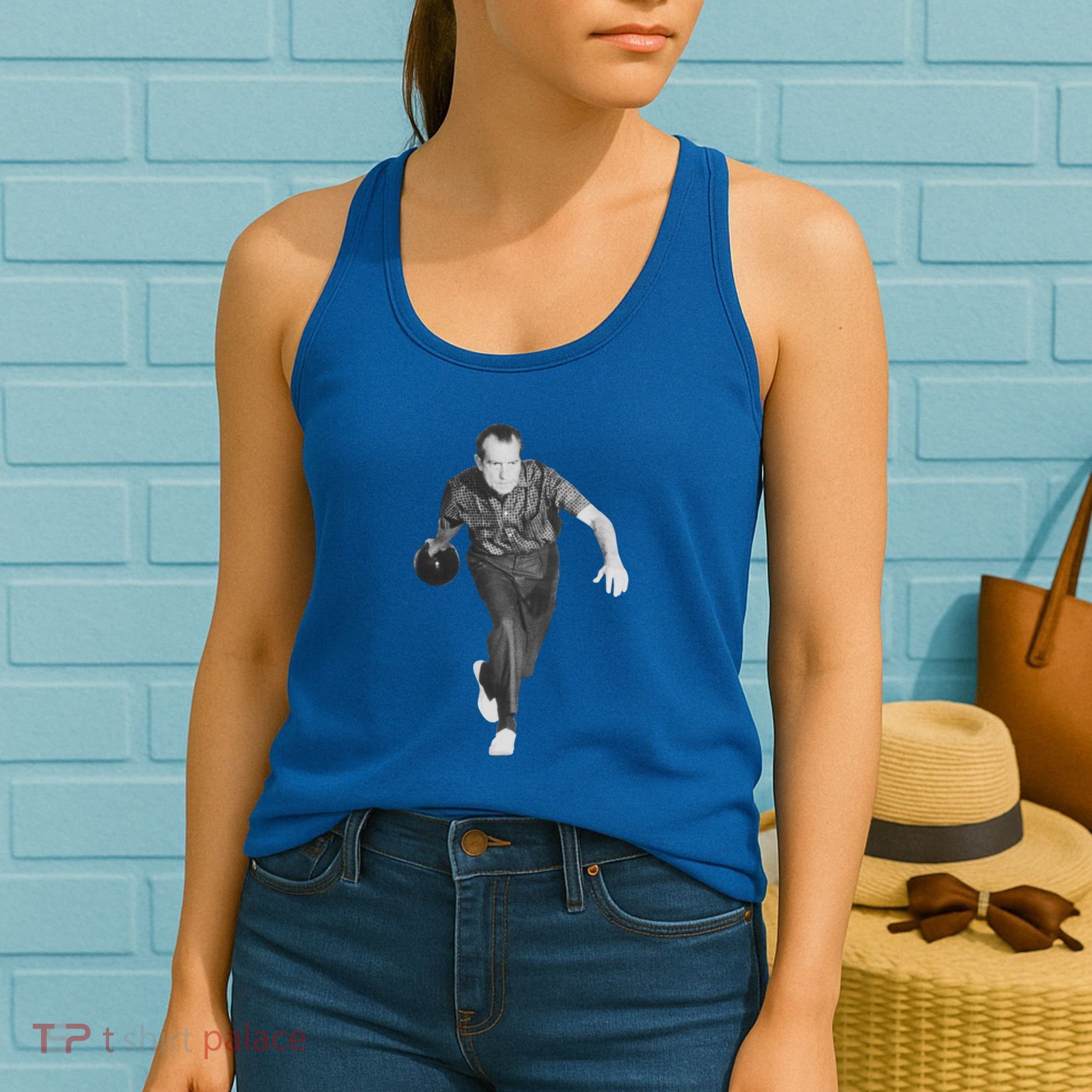 Richard Nixon Bowling Gift Women's Tank Top