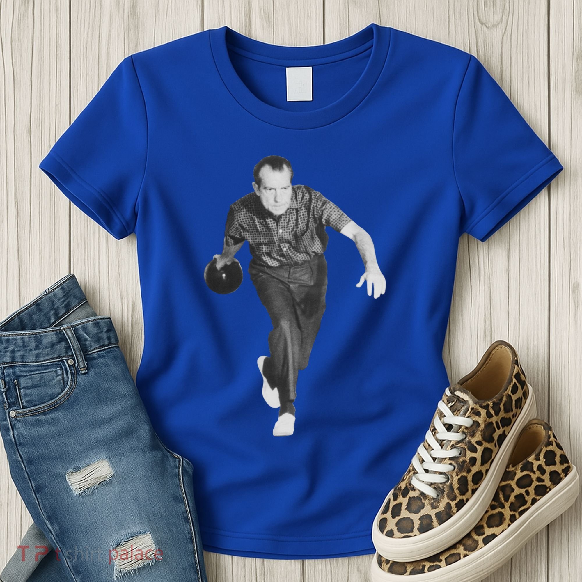 Richard Nixon Bowling Gift Women's T-Shirt