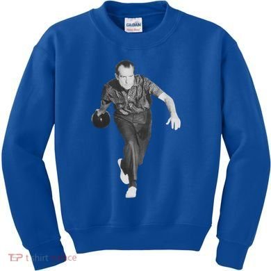 Richard Nixon Bowling Gift Kids Sweatshirt
