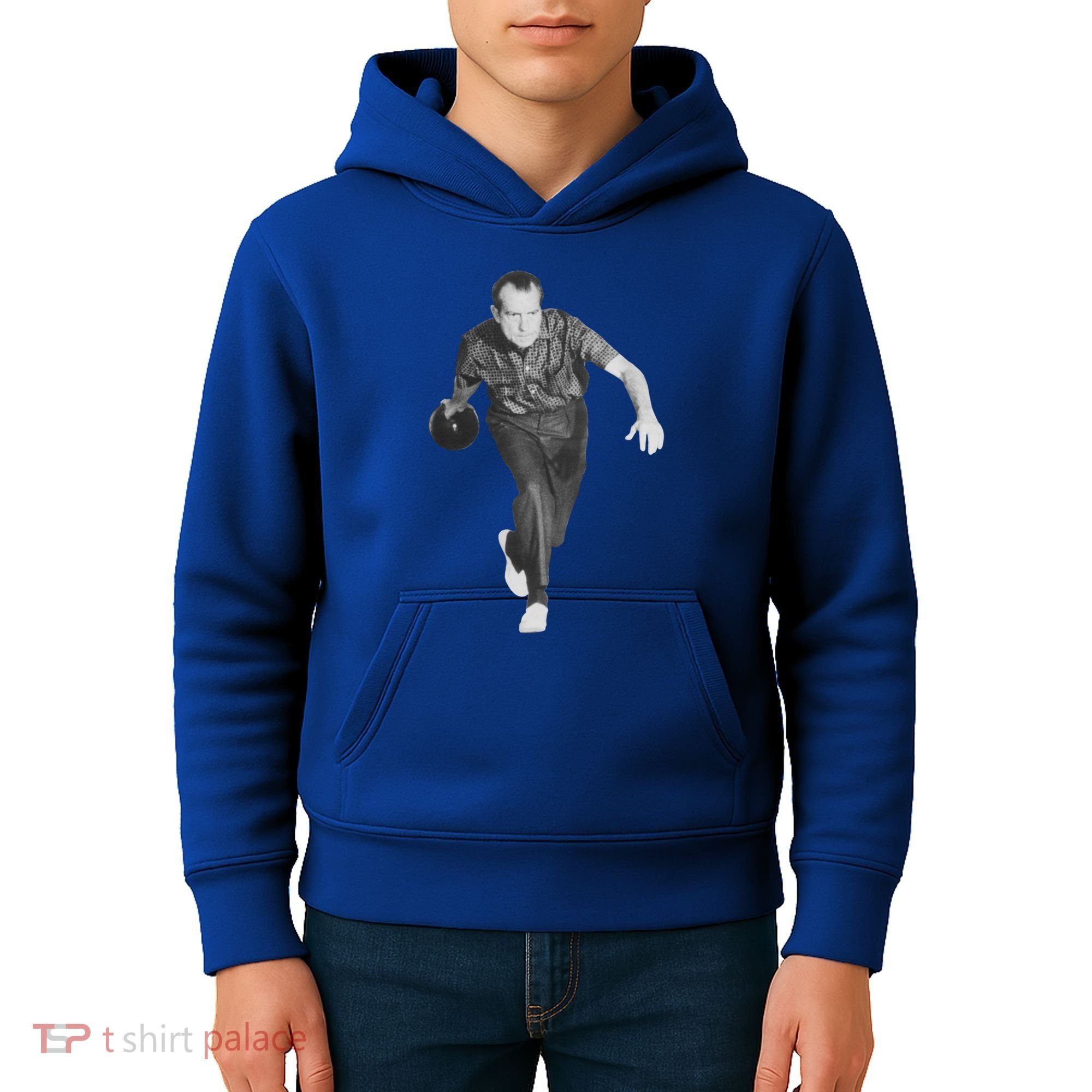 Richard Nixon Bowling Gift Kids Hoodie