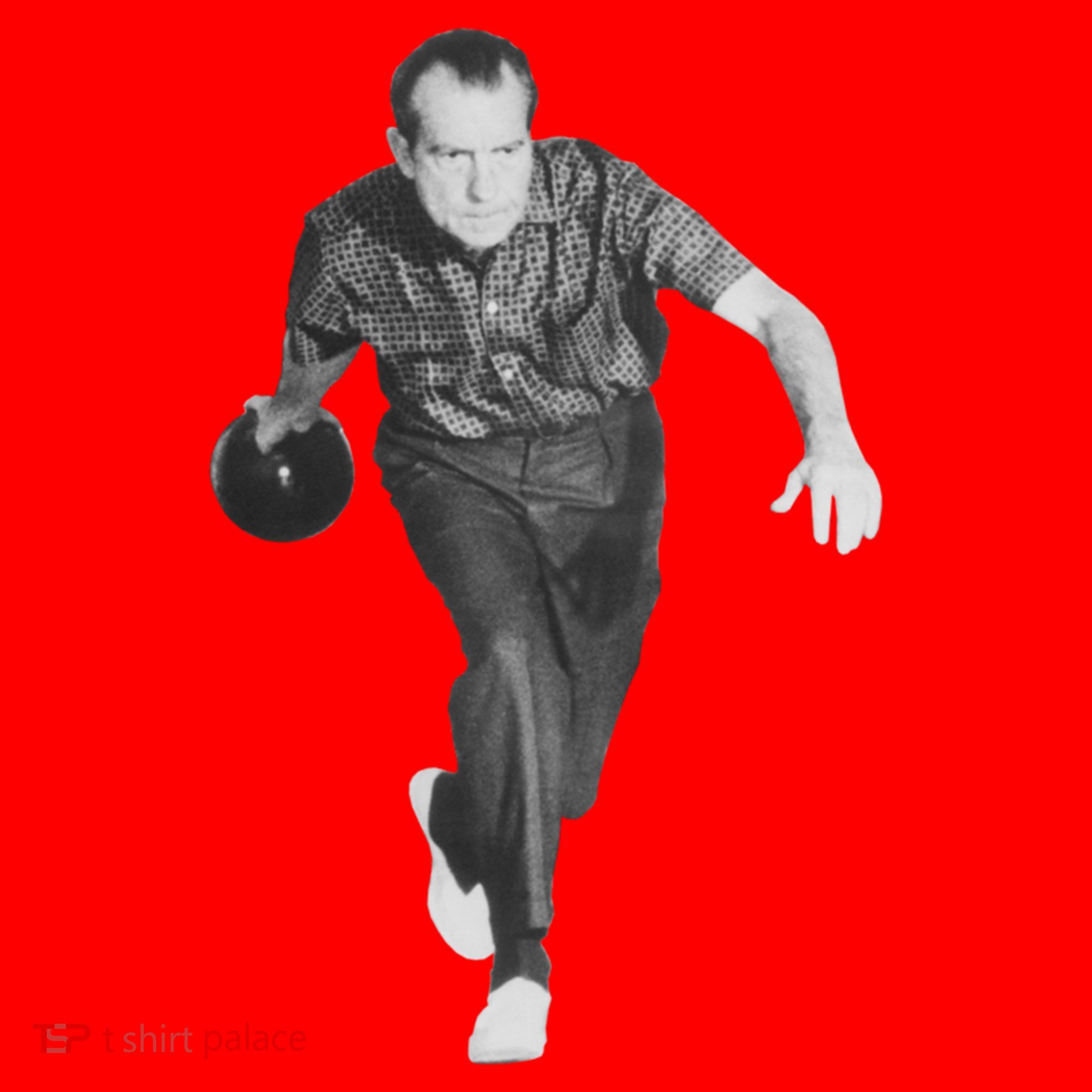 Richard Nixon Bowling Gift Santa Hat