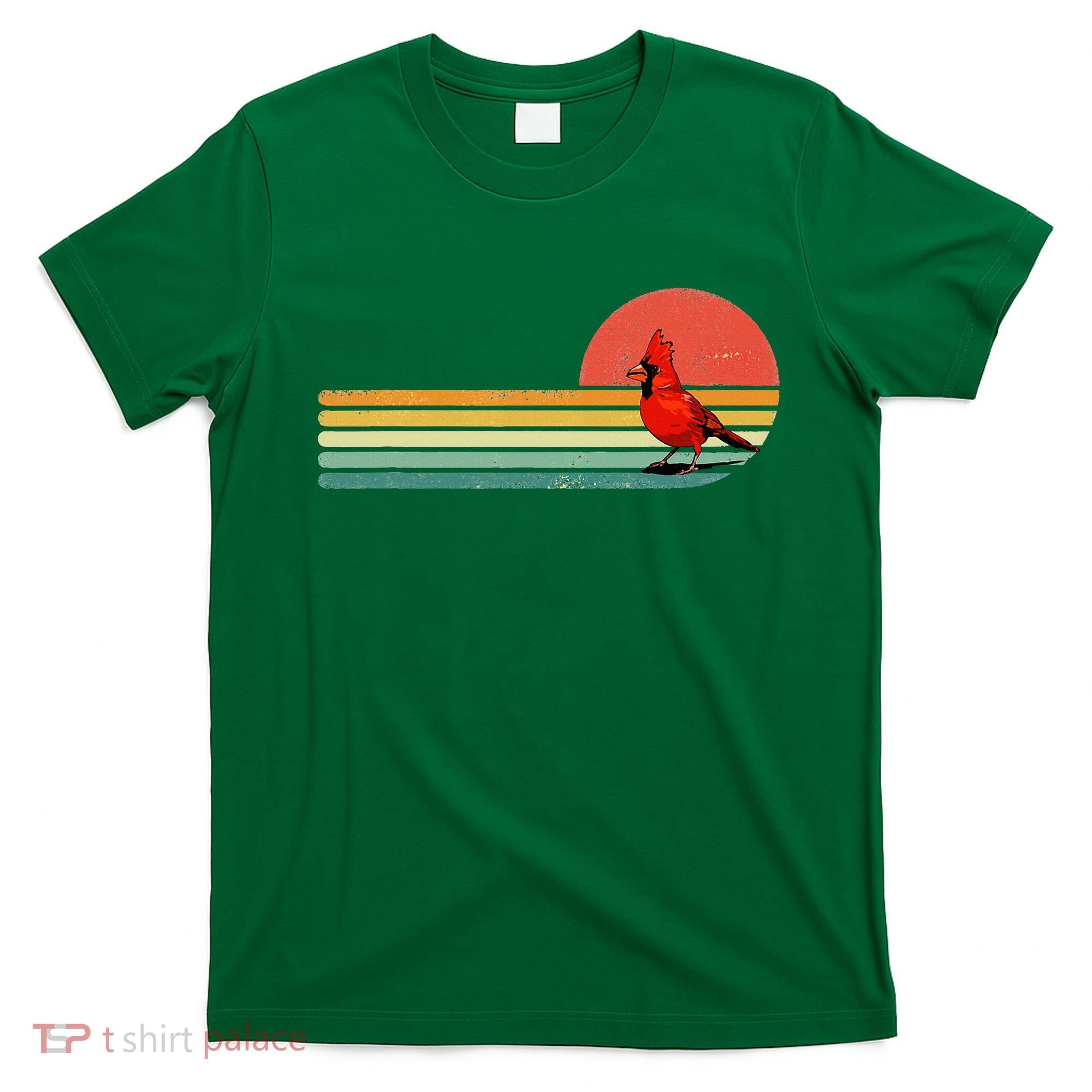 Retro Northern Cardinal Bird Animal Bird Lover T-Shirt
