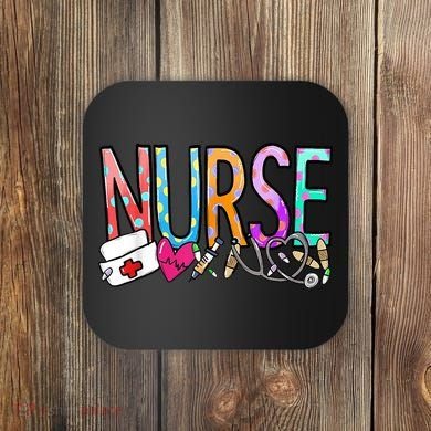 RN Nurse Colorful Gift Coaster