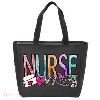 RN Nurse Colorful Gift Tote Bag