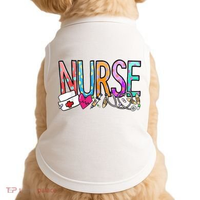RN Nurse Colorful Gift Doggie Tank