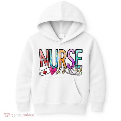 RN Nurse Colorful Gift Kids Hoodie