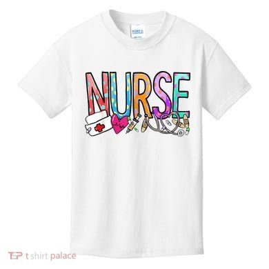 RN Nurse Colorful Gift Kids T-Shirt