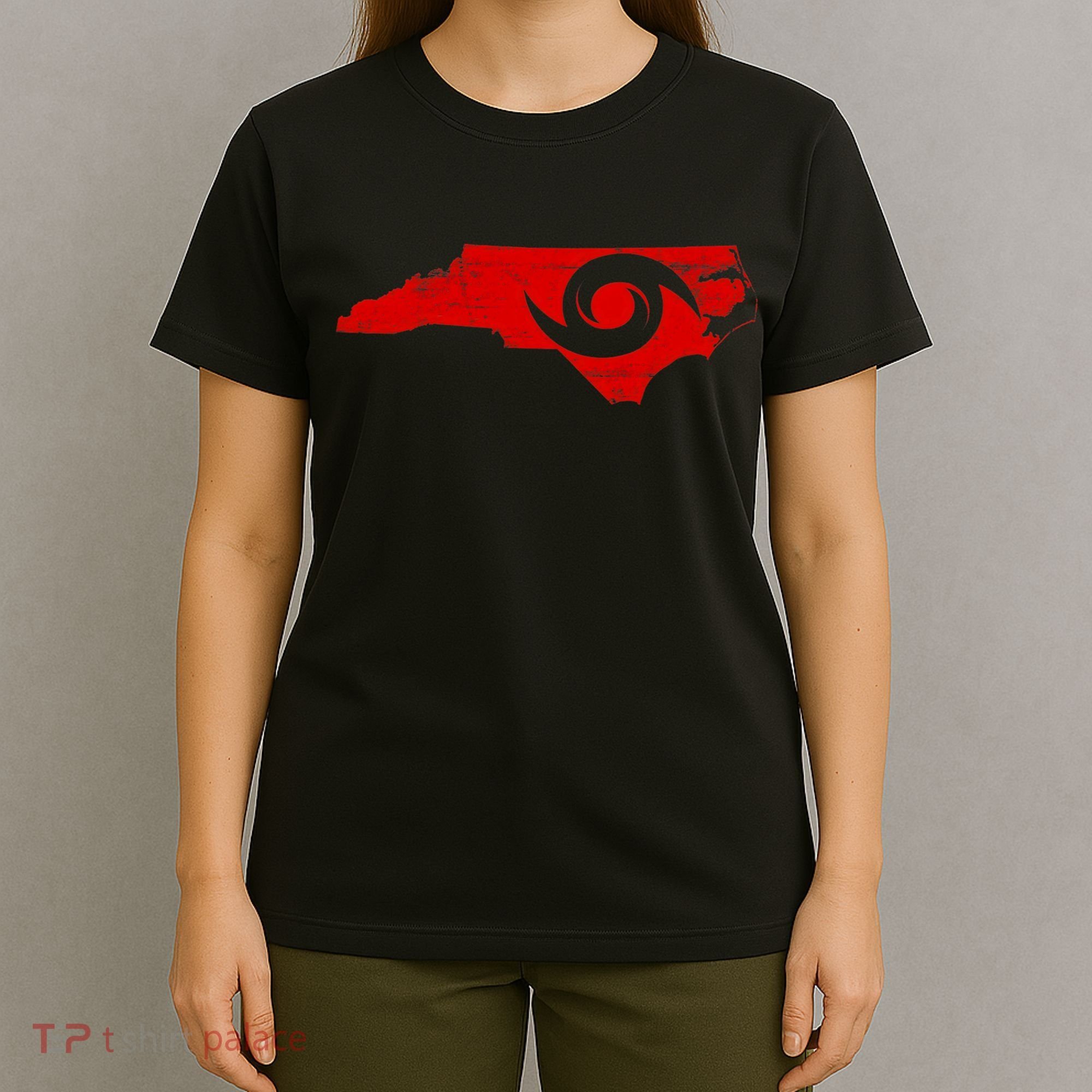Red North Carolina Eye of the Hurricane T-Shirt