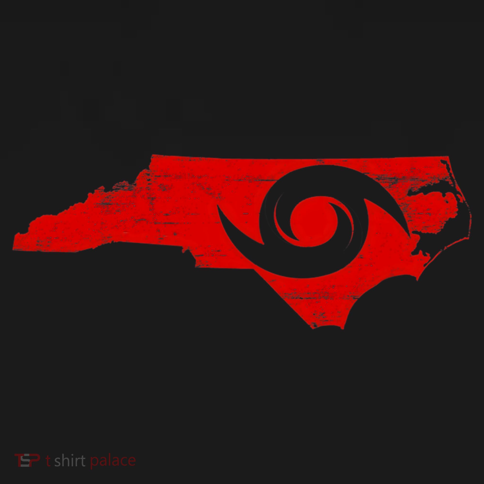 Red North Carolina Eye of the Hurricane T-Shirt