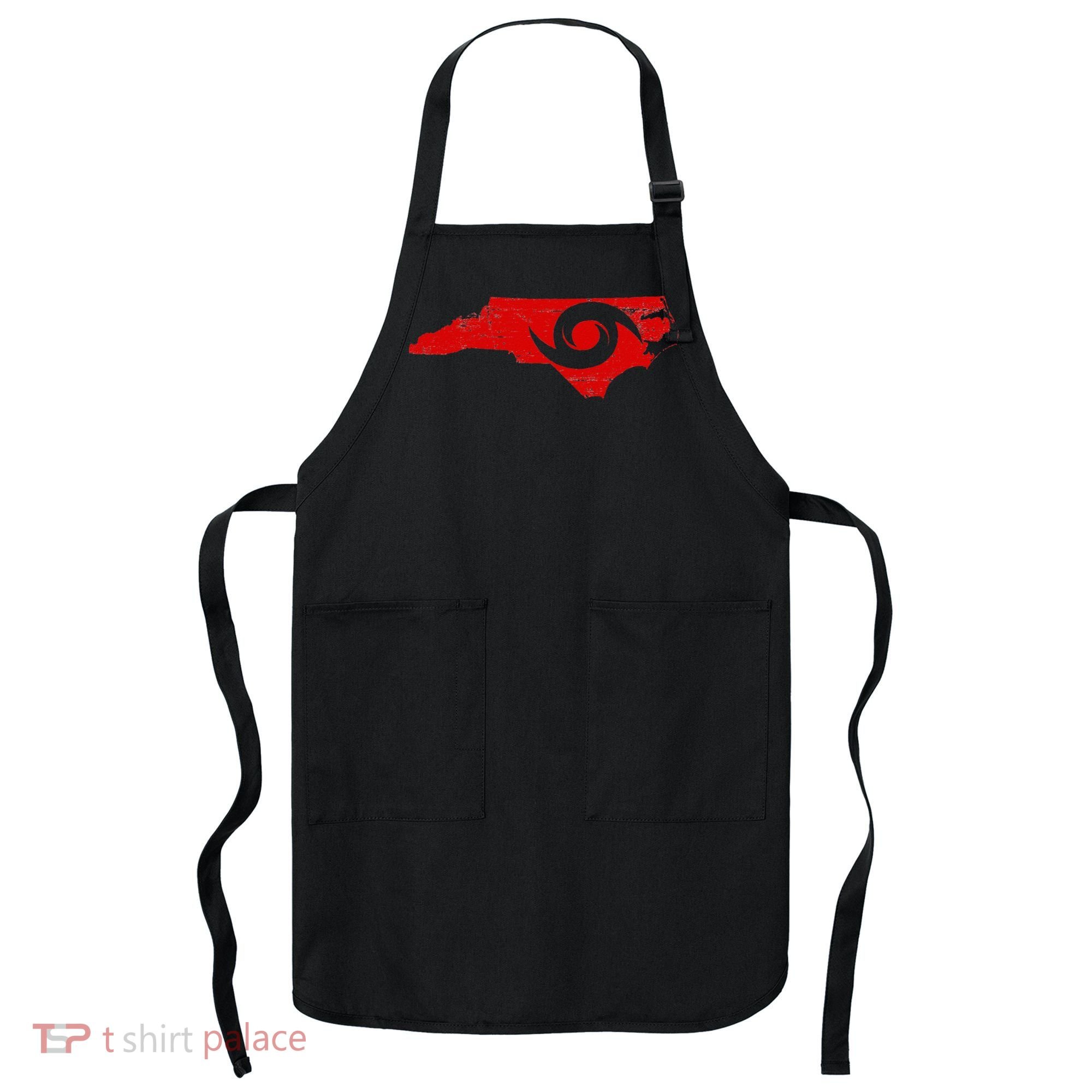 Red North Carolina Eye Of The Hurricane Apron