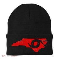 Red North Carolina Eye Of The Hurricane Beanie thumb 0