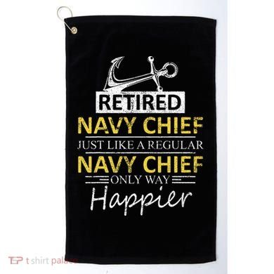 Retired Navy Chief Golf Towel