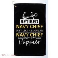 Retired Navy Chief Golf Towel thumb 0