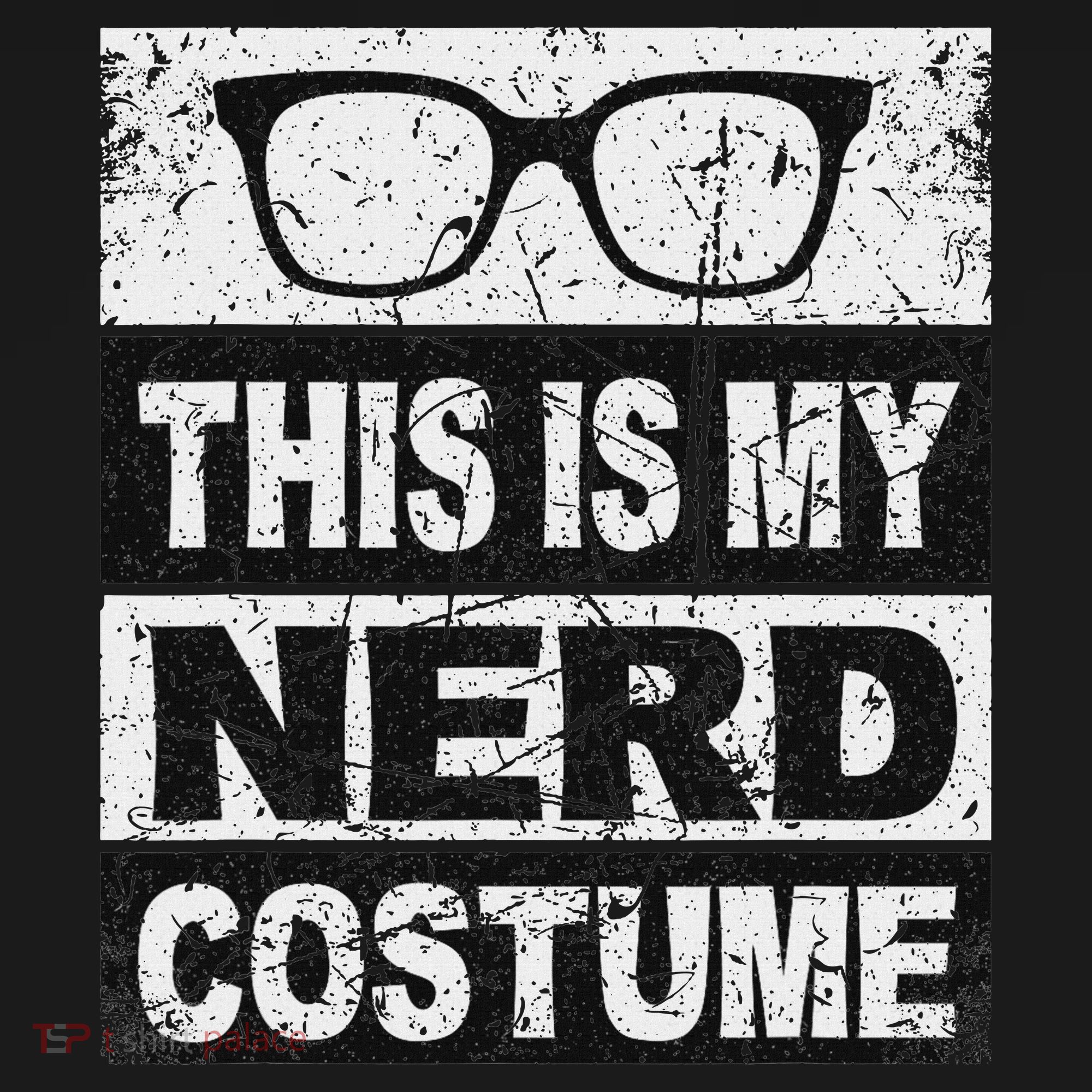 Retro Nerd Costume For Women Adult Girl T-Shirt