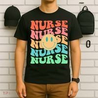 Retro Nurse Colorful Nurse Life Nurse's Day T-Shirt thumb 6
