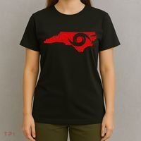 Red North Carolina Eye Of The Hurricane T-Shirt thumb 4