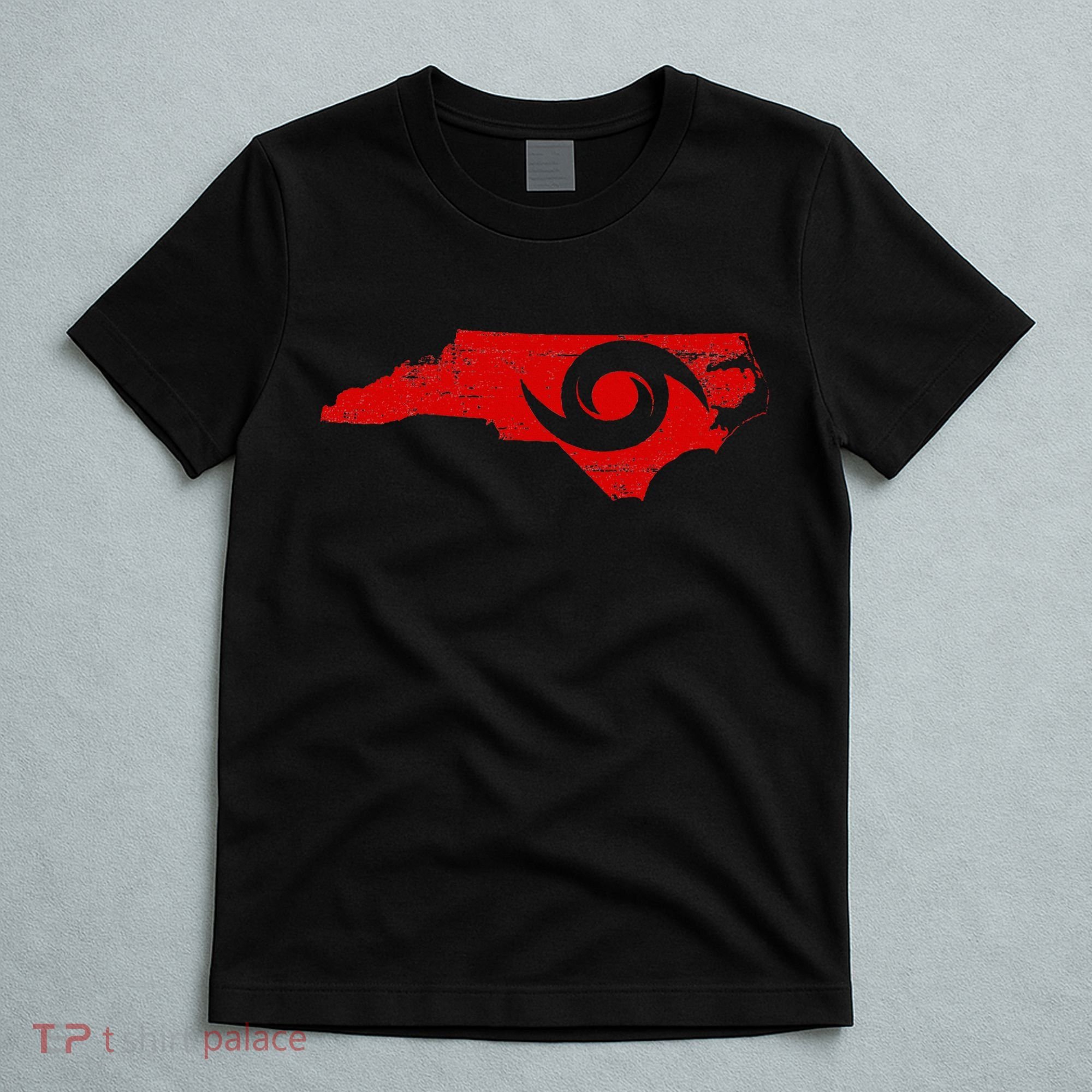 Red North Carolina Eye Of The Hurricane T-Shirt