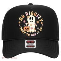 Retro No Diggity Bout To Bag It Up Cute Ghost Halloween Hat thumb 0