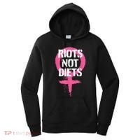 Riots Not Diets Feminist Punk Graphic Women's Hoodie thumb 0