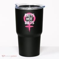Riots Not Diets Feminist Punk Graphic Tumbler thumb 0