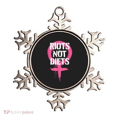 Riots Not Diets Feminist Punk Graphic Ornament