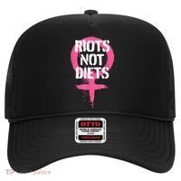 Riots Not Diets Feminist Punk Graphic Hat thumb 0
