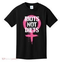 Riots Not Diets Feminist Punk Graphic Kids T-Shirt thumb 0