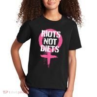 Riots Not Diets Feminist Punk Graphic Kids T-Shirt thumb 2