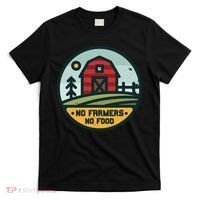 Retro No Farming No Food No Farmers Funny Farm Lovers  T-Shirt thumb 0