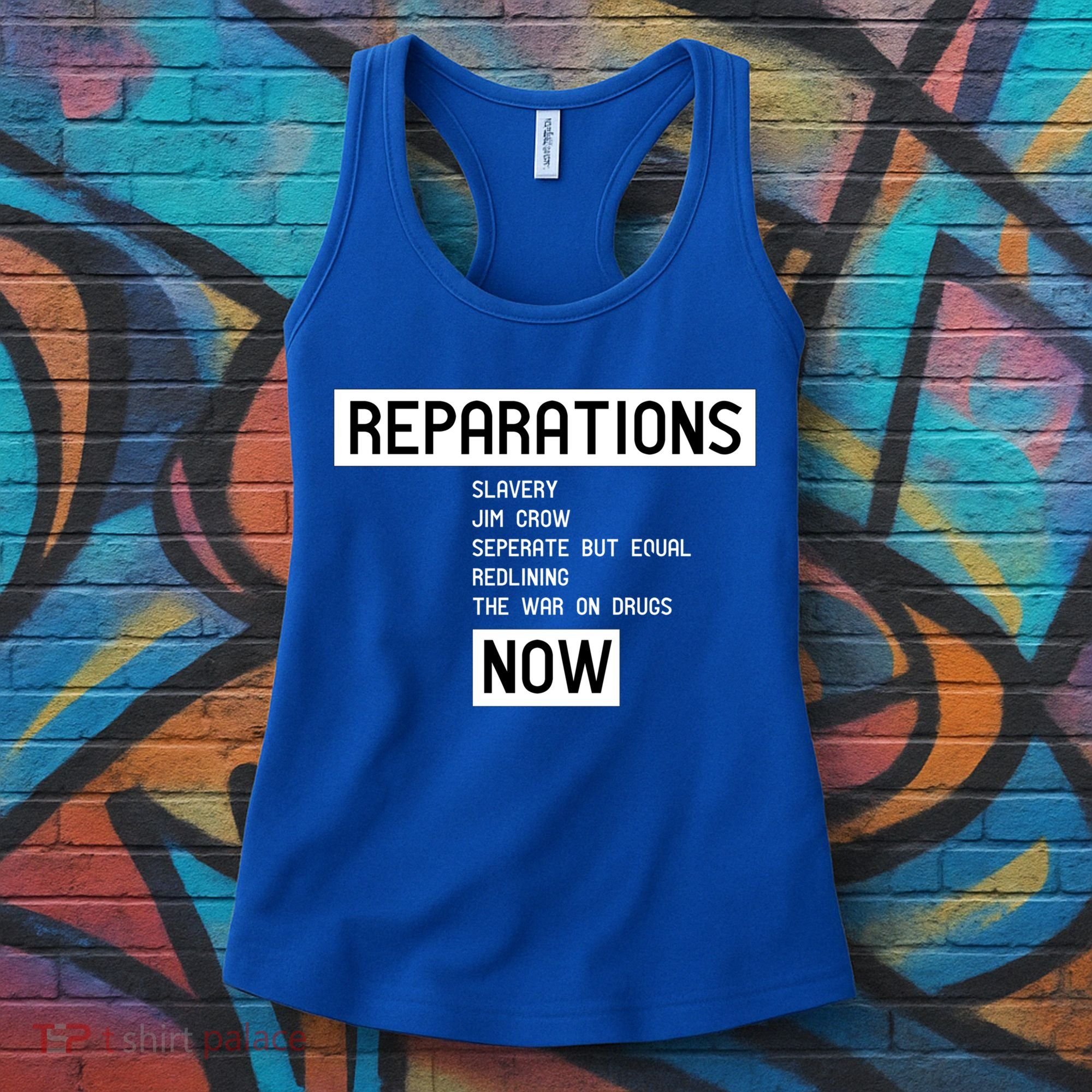 Reparations Now For Blm Social Justice And Equality Cute Gift Women's Tank Top