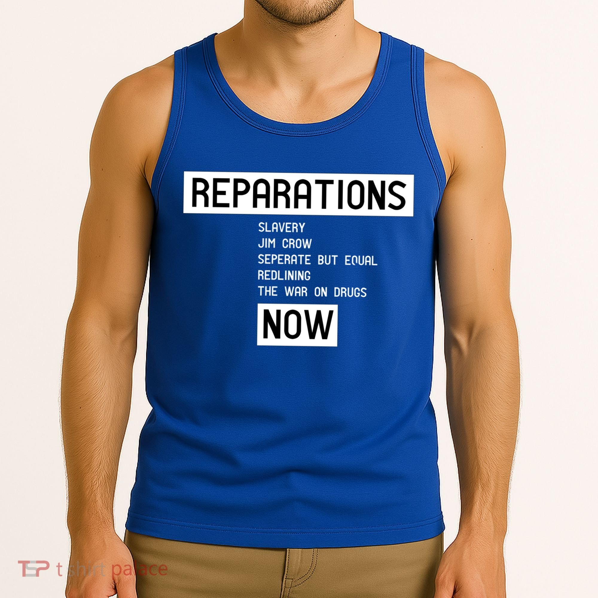 Reparations Now For Blm Social Justice And Equality Cute Gift Tank Top
