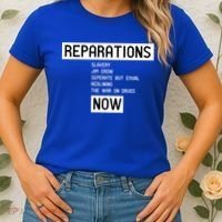 Reparations Now For Blm Social Justice And Equality Cute Gift Women's T-Shirt thumb 2