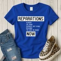Reparations Now For Blm Social Justice And Equality Cute Gift Women's T-Shirt thumb 3