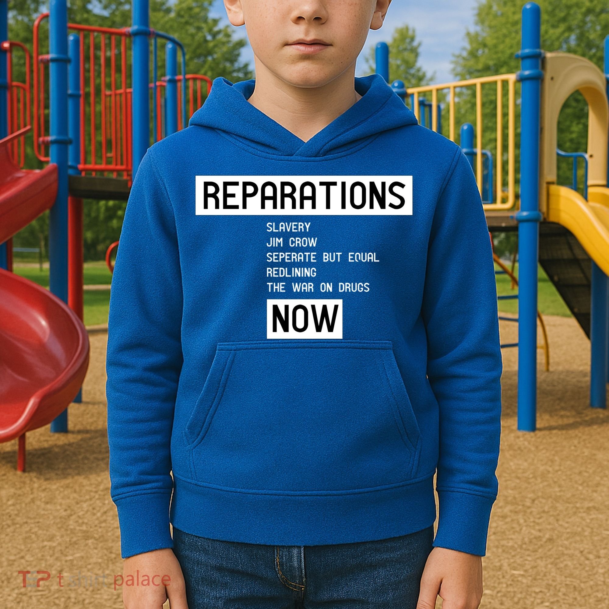 Reparations Now For Blm Social Justice And Equality Cute Gift Kids Hoodie
