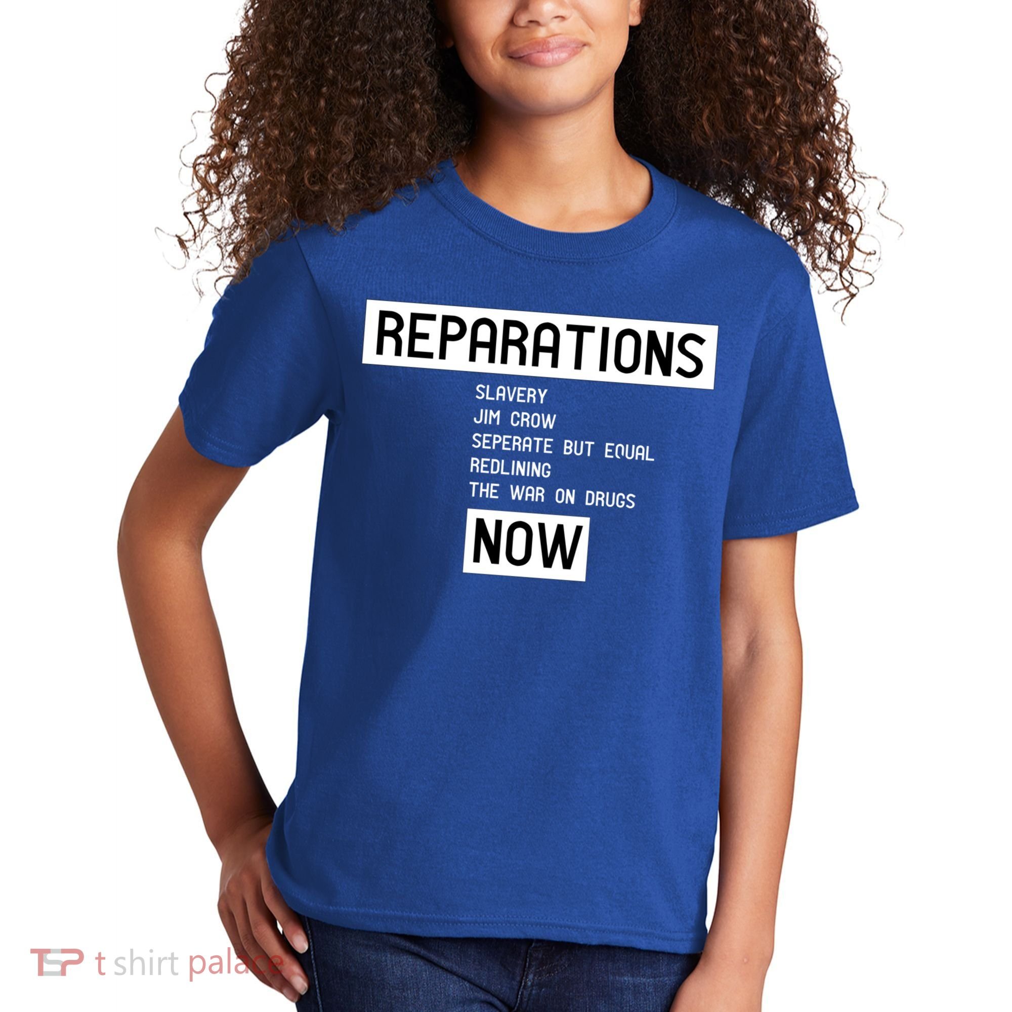 Reparations Now For Blm Social Justice And Equality Cute Gift Kids T-Shirt