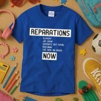 Reparations Now For Blm Social Justice And Equality Cute Gift Kids T-Shirt thumb 3