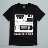 Retro Never Forget Cassette Floppy Disk Vhs Tape T-Shirt thumb 5