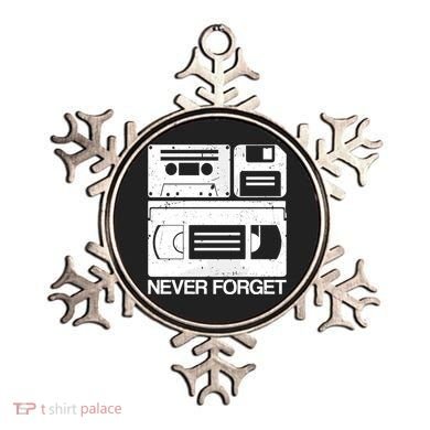 Retro Never Forget Cassette Floppy Disk Vhs Tape Ornament
