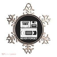 Retro Never Forget Cassette Floppy Disk Vhs Tape Ornament thumb 0