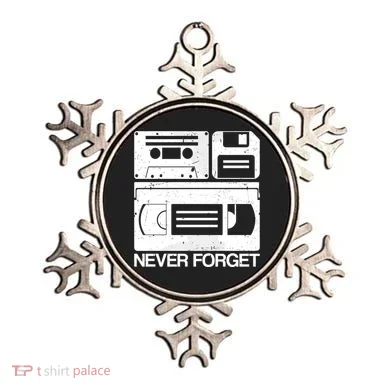 Retro Never Forget Cassette Floppy Disk Vhs Tape Ornament