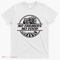 Retro No Farmers No Food Support Local Foods Farmer T-Shirt thumb 0