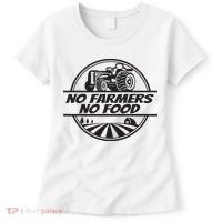 Retro No Farmers No Food Support Local Foods Farmer Women's T-Shirt thumb 0