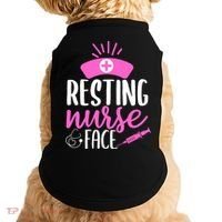 Resting Nurse Face Nurselife Heartbeats Nursing Halloween Cool Gift Doggie Tank thumb 0
