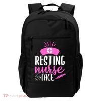 Resting Nurse Face Nurselife Heartbeats Nursing Halloween Cool Gift Backpack thumb 0