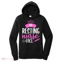 Resting Nurse Face Nurselife Heartbeats Nursing Halloween Cool Gift Women's Hoodie thumb 0